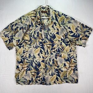 Tori Richard Hawaiian Shirt‎ Mens 2XL Multicolor Floral Aloha Cotton Lawn Camp